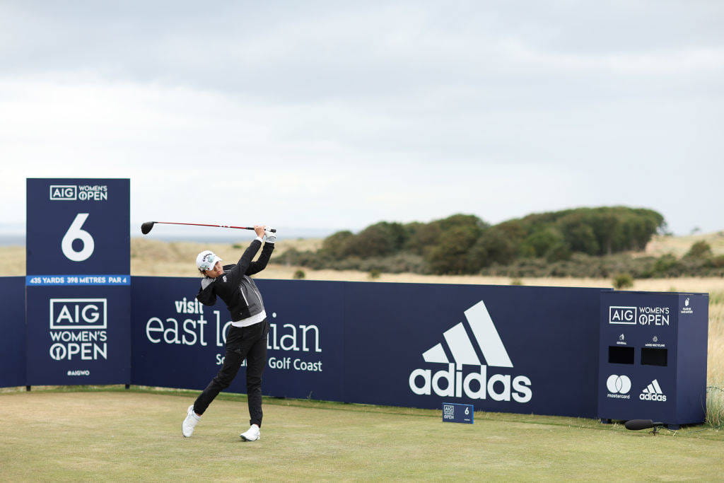 Rose Zhang at Muirfield during the 2022 AIG Women's Open